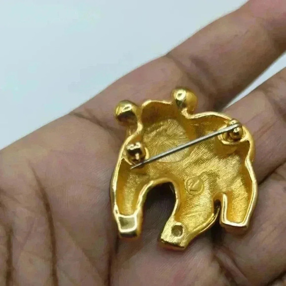 Swarovski Gold and Black Panda Jewelry flawed - Picture 4 of 5